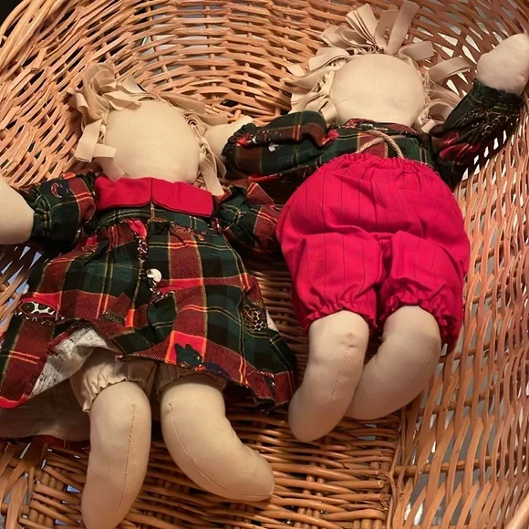 Handmade Raggedy Ann Andy Soft Cloth Dolls Church Bazaar - Picture 4 of 6